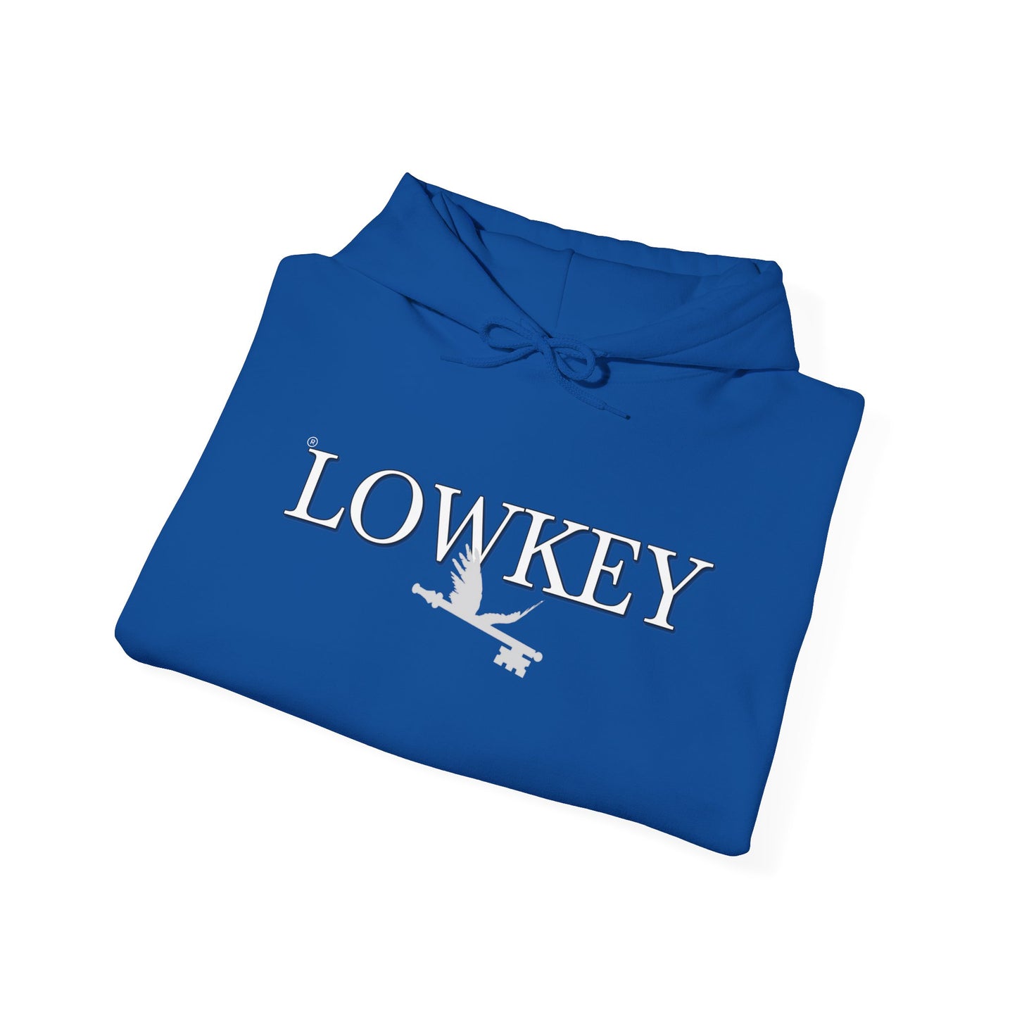 Lowkey Apparel Designer Blue Hoodie White v1 Limited Exclusive
