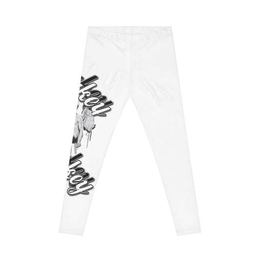 Lowkey Designer Women's Casual Leggings White