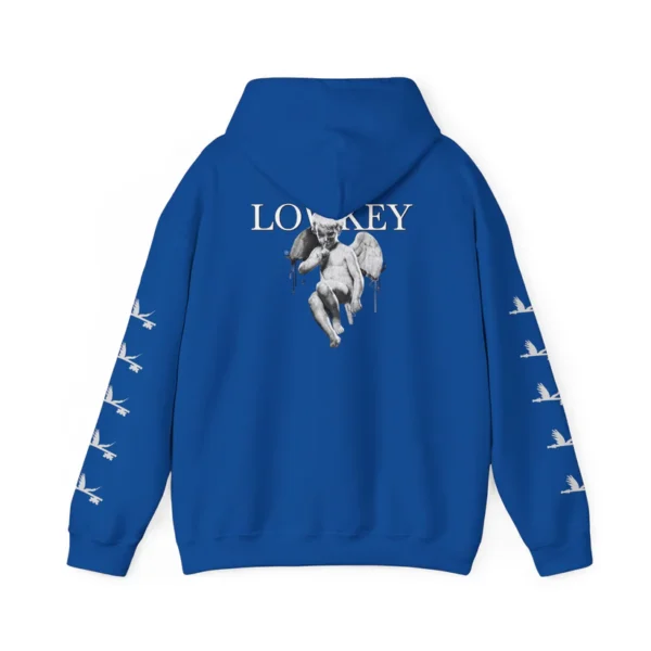 Lowkey Apparel Designer Blue Hoodie White v1 Limited Exclusive