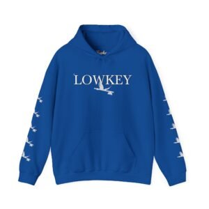 Lowkey Apparel Designer Blue Hoodie White v1 Limited Exclusive